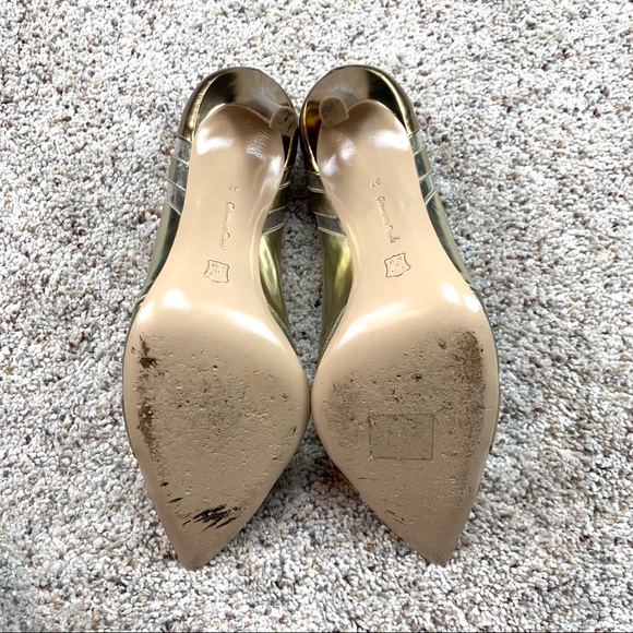 Gianvito Rossi Perspex Panel Metallic Leather Pump - Picture 12 of 13